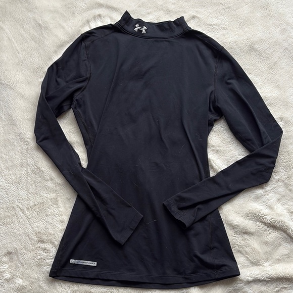 Under Armour Womens ColdGear Authentics Compression Mock Neck Size Medium - Picture 2 of 7
